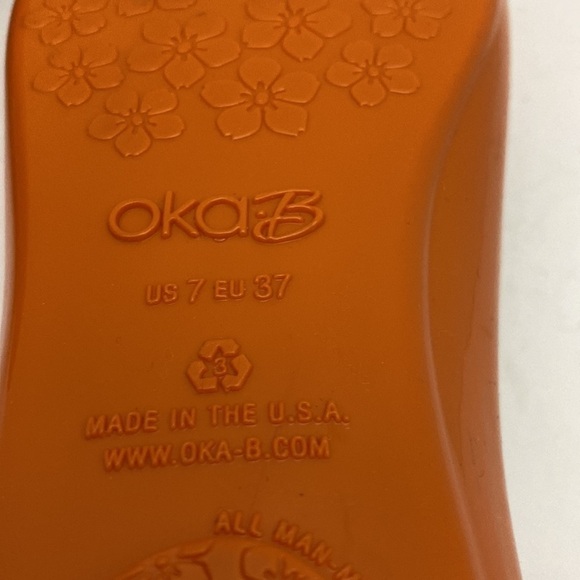 Oka.B orange jelly flats women’s size 7. - Picture 8 of 9